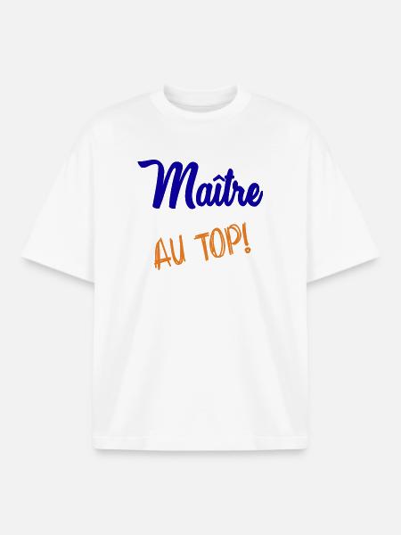 MAITRE - T-shirt unisexe boxy épais biologique Stanley/Stella - blanc