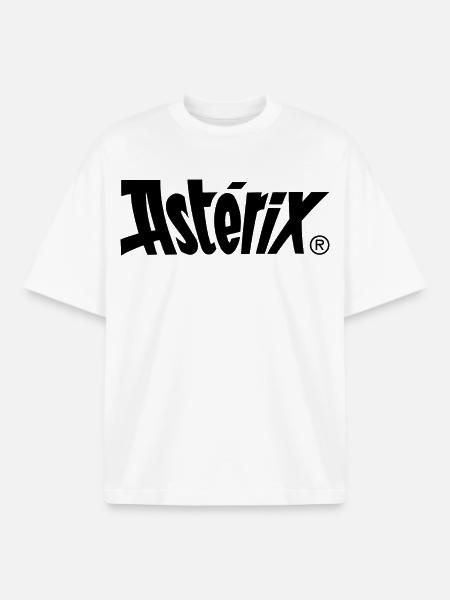 Asterix & Obelix - Asterix Logo - Boxy Heavyweight Unisex Organic T-Shirt von Stanley/Stella - Weiß