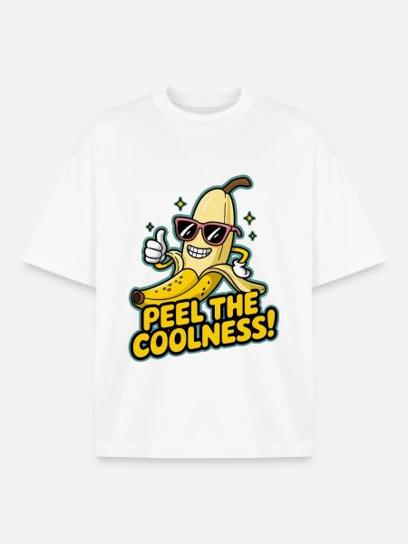 Pelez la fraîcheur ! - T-shirt unisexe boxy épais biologique Stanley/Stella - blanc