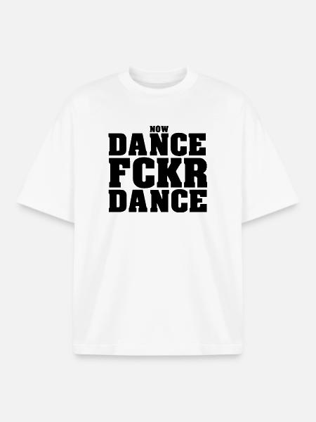 Danse Fckr Danse - T-shirt unisexe boxy épais biologique Stanley/Stella - blanc