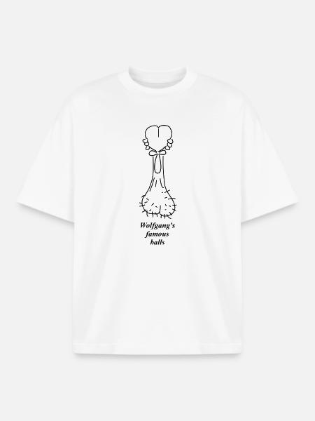 Wolfgangs famous balls - Boxy Heavyweight Unisex Organic T-Shirt von Stanley/Stella - Weiß