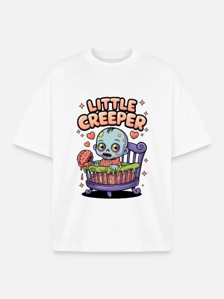 Little Creeper - Boxy Heavyweight Unisex Organic T-Shirt by Stanley/Stella - white