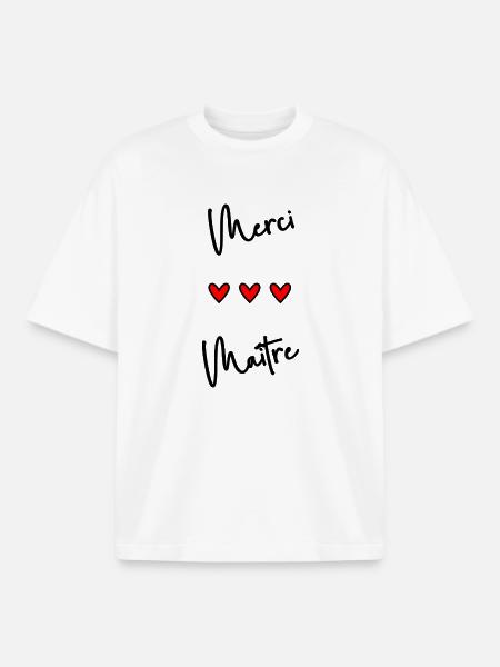 MASTER. MASTER - Boxy Heavyweight Unisex Organic T-Shirt by Stanley/Stella - white