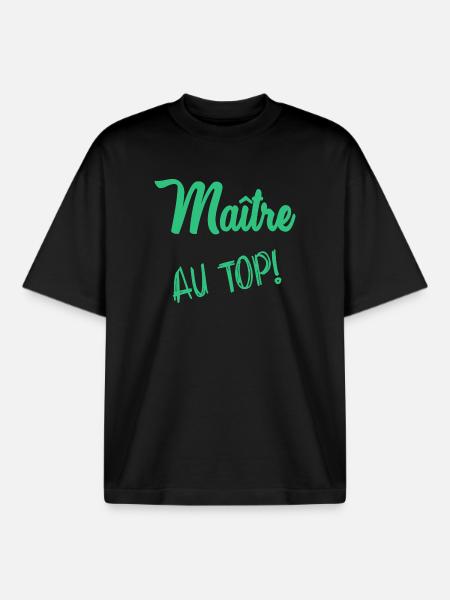 MASTER - Boxy Heavyweight Unisex Organic T-Shirt by Stanley/Stella - black