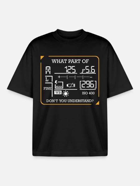 photographer - Boxy Heavyweight Unisex Organic T-Shirt by Stanley/Stella - black