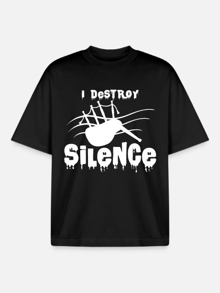 Dudelsack - Boxy Heavyweight Unisex Organic T-Shirt von Stanley/Stella - Schwarz