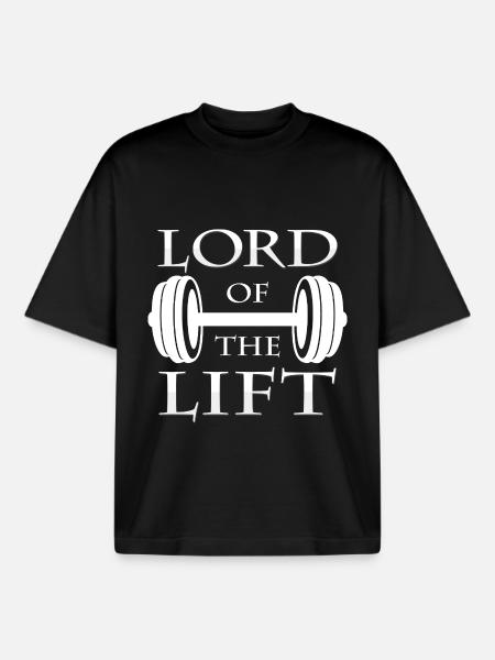 dumbbell - Boxy Heavyweight Unisex Organic T-Shirt by Stanley/Stella - black