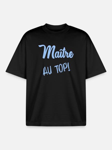 MASTER. MASTER - Boxy Heavyweight Unisex Organic T-Shirt by Stanley/Stella - black