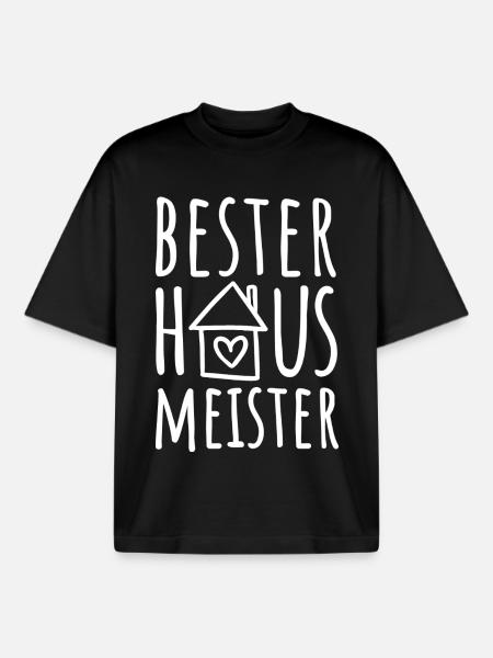 Bester Hausmeister - Boxy Heavyweight Unisex Organic T-Shirt von Stanley/Stella - Schwarz