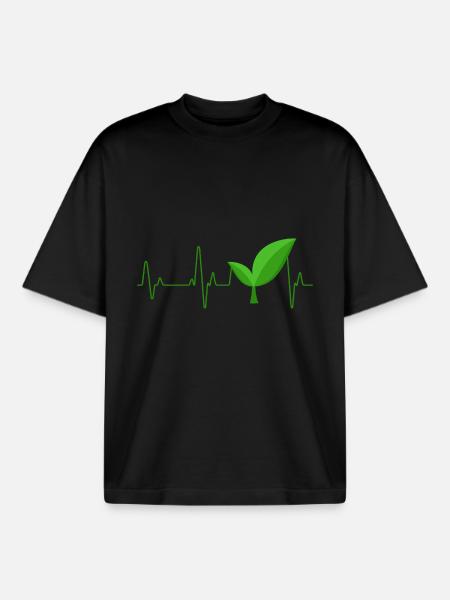 Vegan - Boxy Heavyweight Unisex Organic T-Shirt von Stanley/Stella - Schwarz