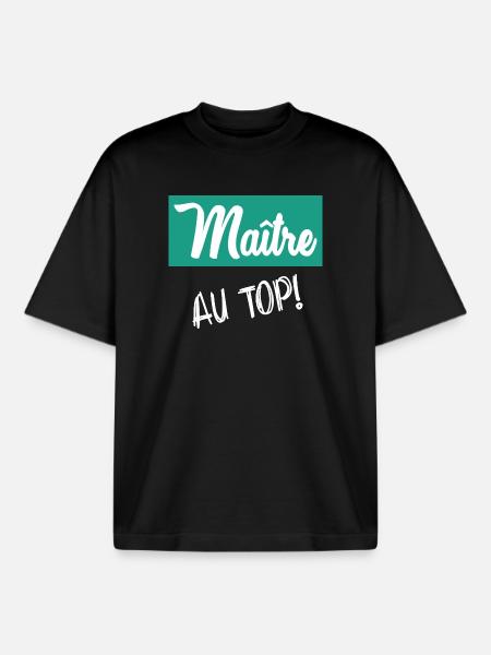 MASTER. MASTER - Boxy Heavyweight Unisex Organic T-Shirt by Stanley/Stella - black