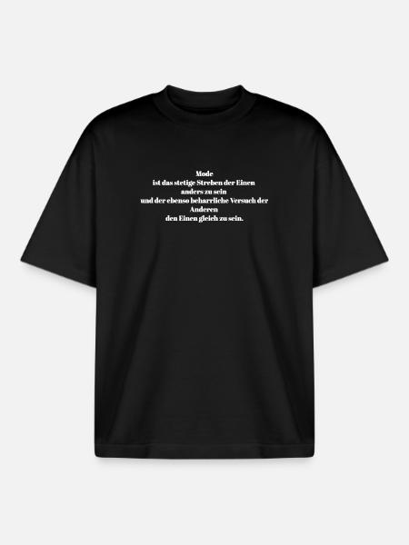 Mode - Boxy Heavyweight Unisex Organic T-Shirt von Stanley/Stella - Schwarz