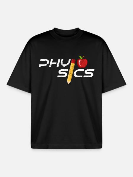 physicist - Boxy Heavyweight Unisex Organic T-Shirt by Stanley/Stella - black