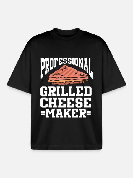 Cheese Making Cheese Lover - Boxy Heavyweight Unisex Organic T-Shirt by Stanley/Stella - black