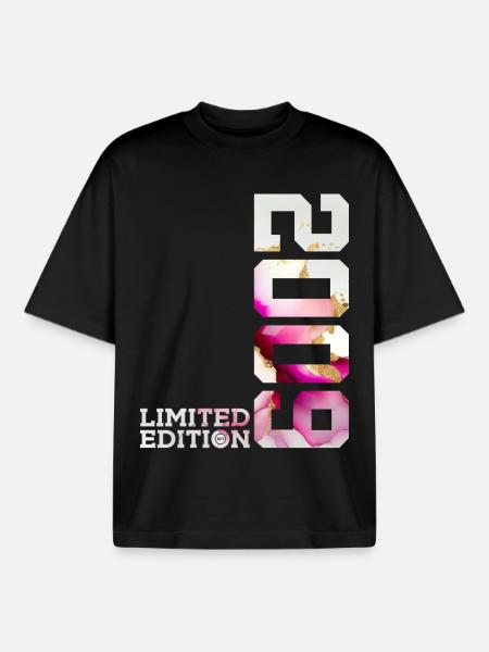 LIMITED EDITION 2009 17TH BIRTHDAY - Boxy Heavyweight Unisex Organic T-Shirt by Stanley/Stella - black