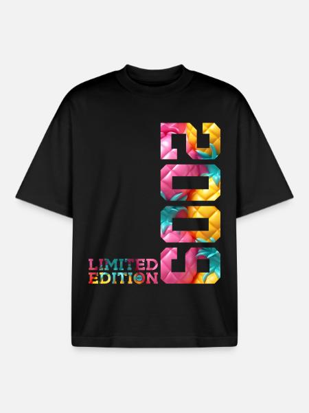 17TH BIRTHDAY LIMITED EDITION 2009 - Boxy Heavyweight Unisex Organic T-Shirt by Stanley/Stella - black