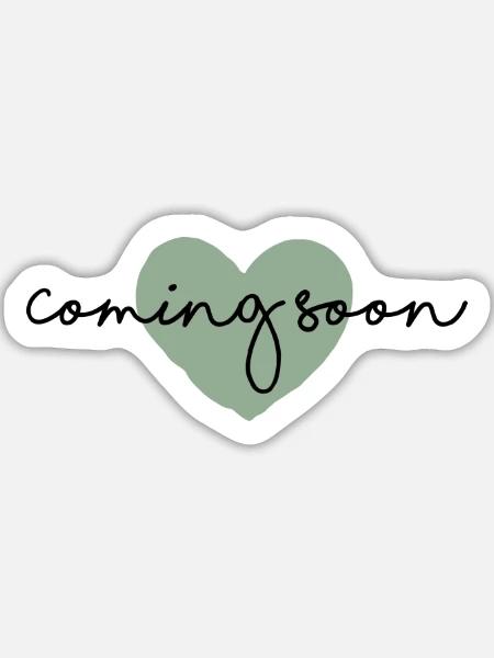 Coming soon - Babyankündigung - Sticker Größe L (20 x 20 cm) - Mattweiß
