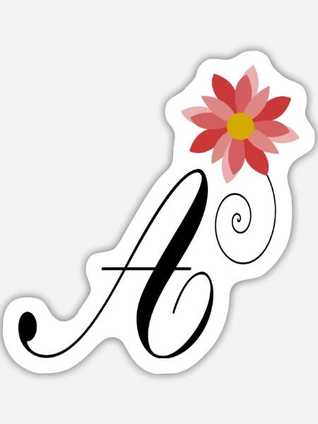 A. ALPHABET. LIEBE - Sticker Größe L (20 x 20 cm) - Mattweiß