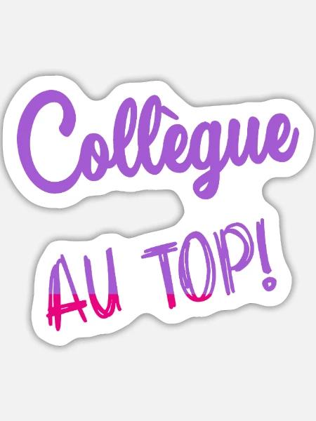 KOLLEGE - Sticker Größe L (20 x 20 cm) - Mattweiß