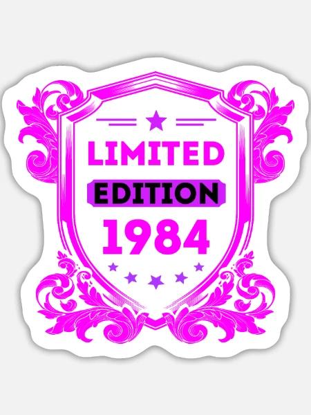 1984 - Sticker Größe L (20 x 20 cm) - Mattweiß