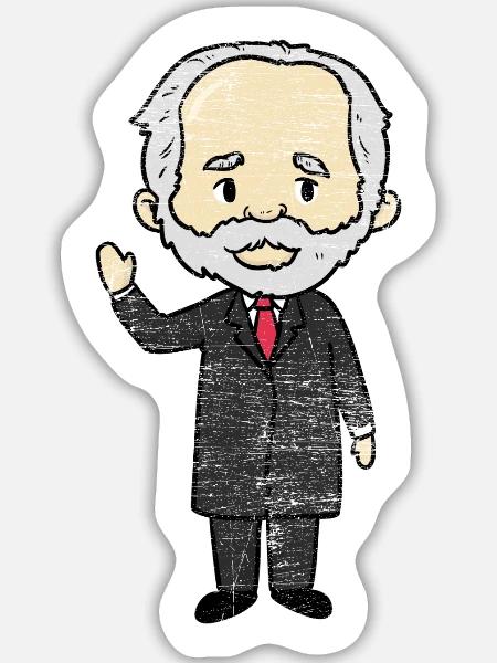 Meisterhafter Tschaikowsky Komponist - Sticker Größe L (20 x 20 cm) - Mattweiß