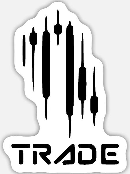 Handel - Sticker Größe L (20 x 20 cm) - Mattweiß