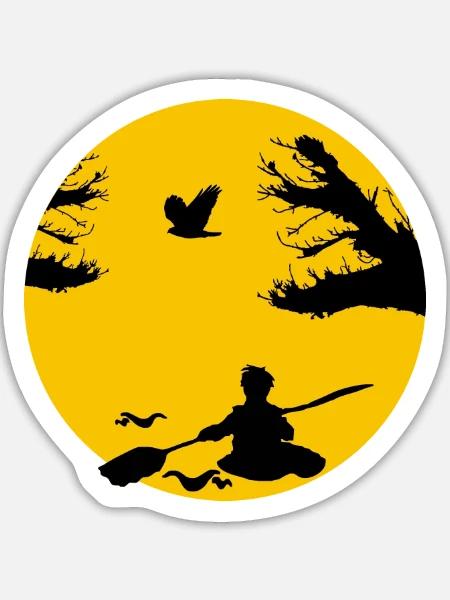 kanu freiheit - Sticker Größe L (20 x 20 cm) - Mattweiß