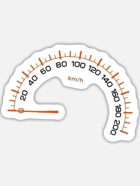 Meter - Sticker Größe L (20 x 20 cm) - Mattweiß