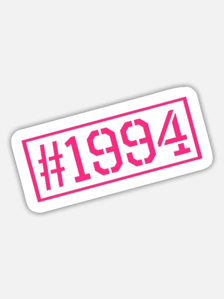 1994 - Sticker Größe L (20 x 20 cm) - Mattweiß