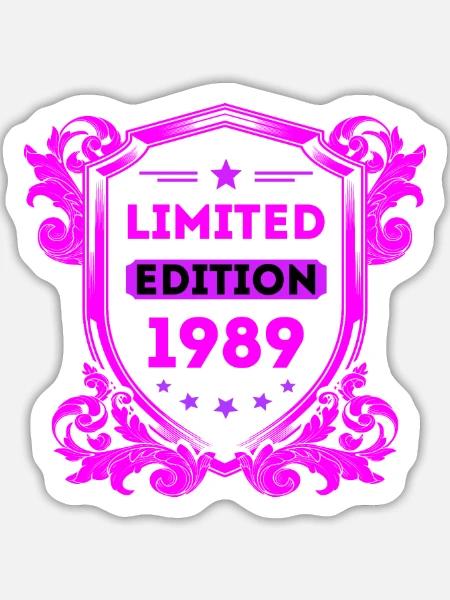 1989 - Sticker Größe L (20 x 20 cm) - Mattweiß