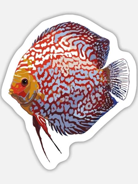 Discus - Sticker Größe L (20 x 20 cm) - Mattweiß