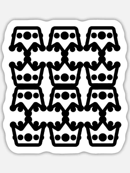 Lampen-Typ-Design - Sticker Größe L (20 x 20 cm) - Mattweiß