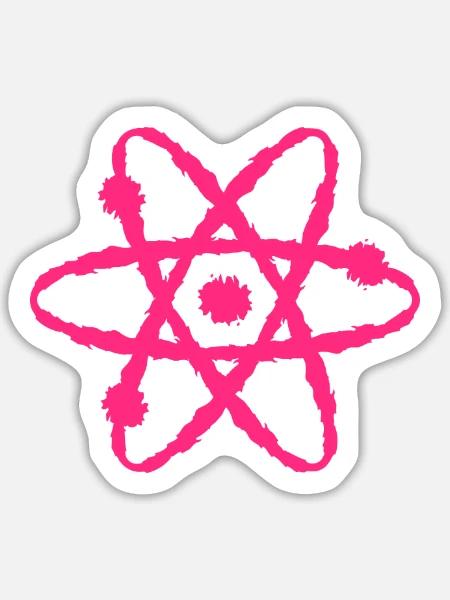 Wissenschaft Symbol - Sticker Größe L (20 x 20 cm) - Mattweiß