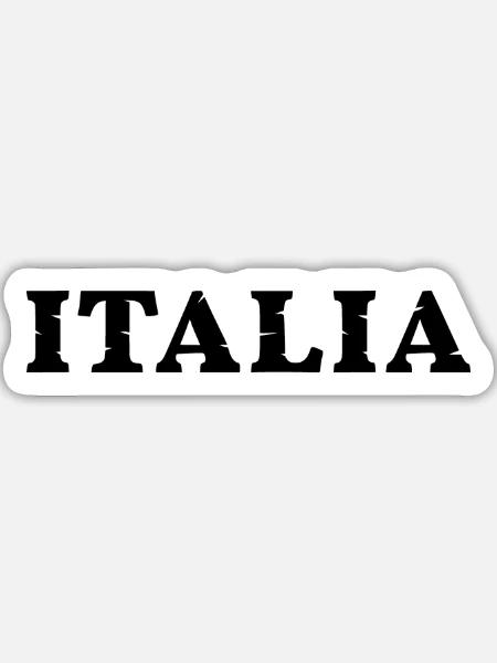 italia - Sticker Größe L (20 x 20 cm) - Mattweiß