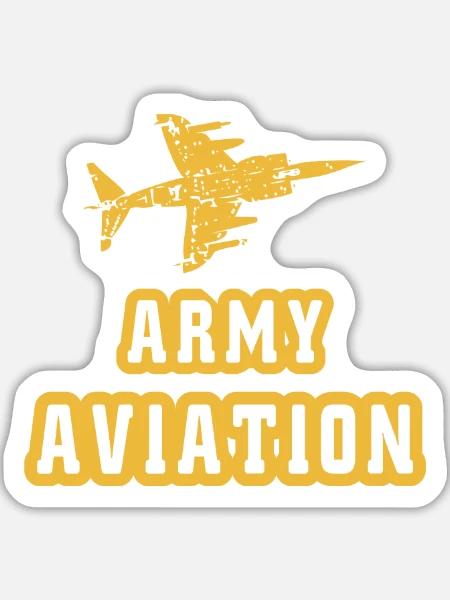 Heeresfliegerei - Sticker Größe L (20 x 20 cm) - Mattweiß