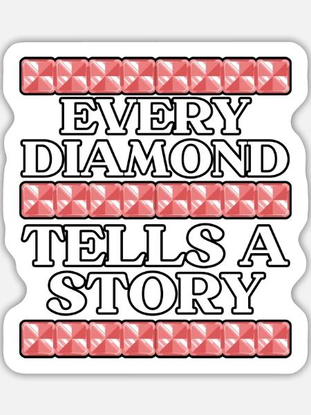 Diamantmalerei Handwerkszeug Diamantmaler - Sticker Größe L (20 x 20 cm) - Mattweiß