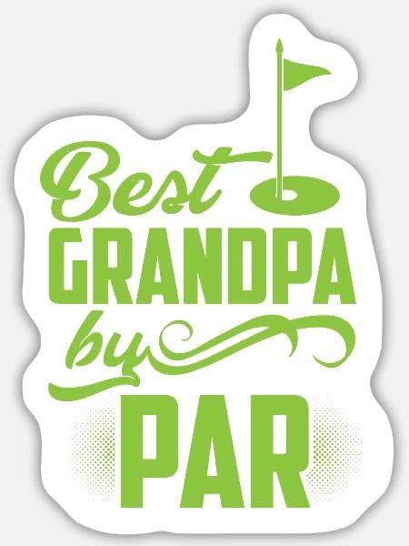 großvater - Sticker Größe L (20 x 20 cm) - Mattweiß