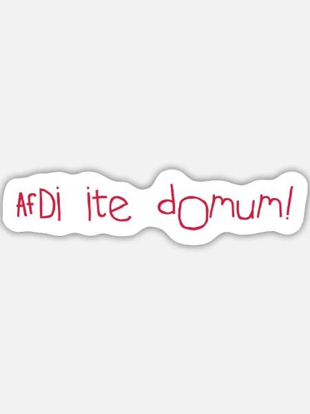 AFD - Sticker Größe L (20 x 20 cm) - Mattweiß