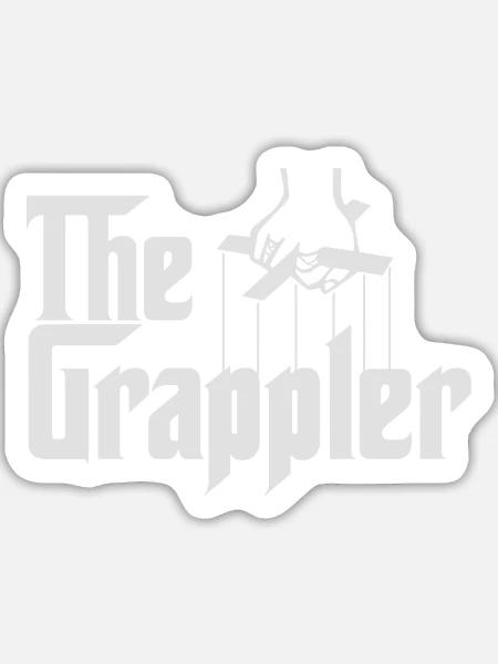 The Grapller - Sticker Größe L (20 x 20 cm) - Mattweiß