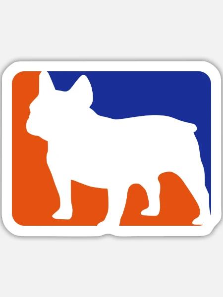 french bulldog - Sticker Größe L (20 x 20 cm) - Mattweiß