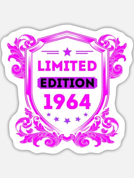 1964 - Sticker Größe L (20 x 20 cm) - Mattweiß