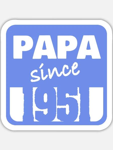 Vater 1951 - Sticker Größe L (20 x 20 cm) - Mattweiß