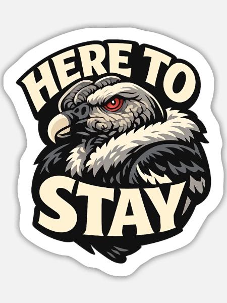 Andenkondor - Sticker Größe L (20 x 20 cm) - Mattweiß