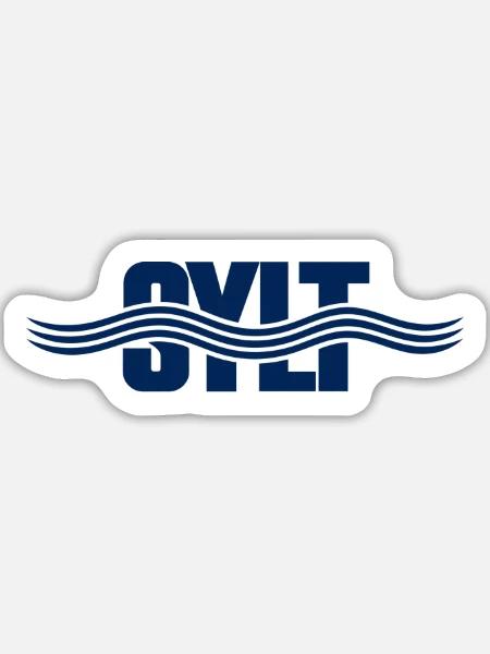 SYLT – Wind, Weite, Wellen - Sticker Größe L (20 x 20 cm) - Mattweiß