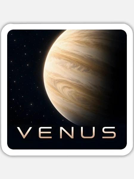 Venus-30cm - Sticker Größe L (20 x 20 cm) - Mattweiß