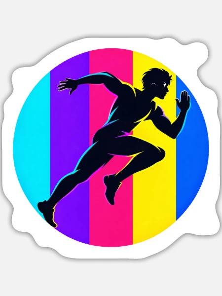 Epischer Sport - Sticker Größe L (20 x 20 cm) - Mattweiß