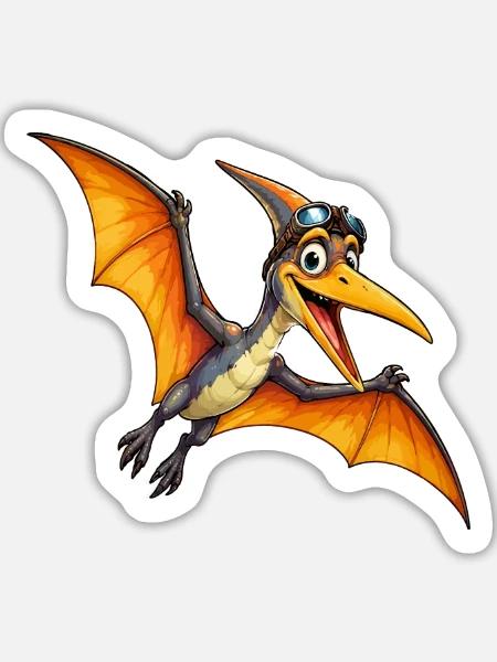 Dino mit Kopfhörer Sonnenbrille - Sticker Größe L (20 x 20 cm) - Mattweiß