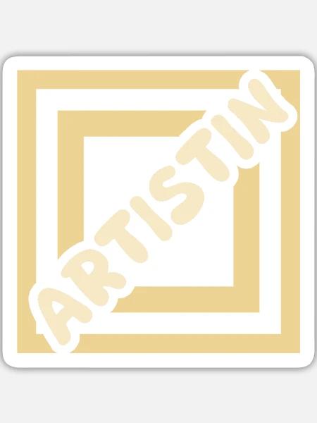 Geschenk für Artistin - Sticker Größe L (20 x 20 cm) - Mattweiß