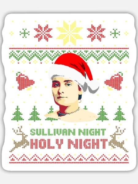 Anne Sullivan Sullivan Heilige Nacht - Sticker Größe L (20 x 20 cm) - Mattweiß
