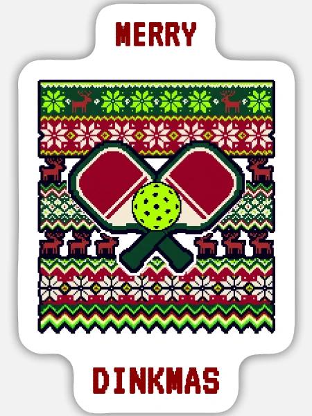 Herz Golf im Winterstrick-Muster - Sticker Größe L (20 x 20 cm) - Mattweiß